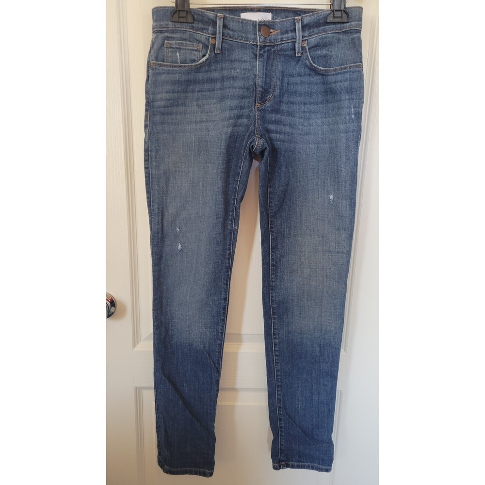 Women's Loft Relaxed Skinny Medium Dark Wash Jeans